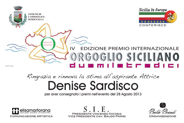 targa premio orgoglio siciliano 2013