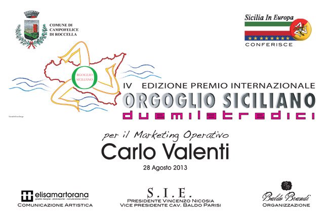 targa premio orgoglio siciliano 2013