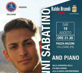 Locandina concerto per pianoforte con musiche del maestro giovanni sabatino ecelebi 2017 - Baldo Brandi